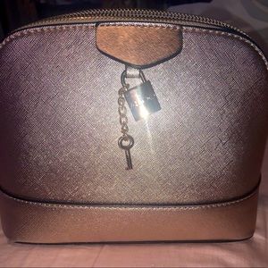 Rose gold crossbody bag